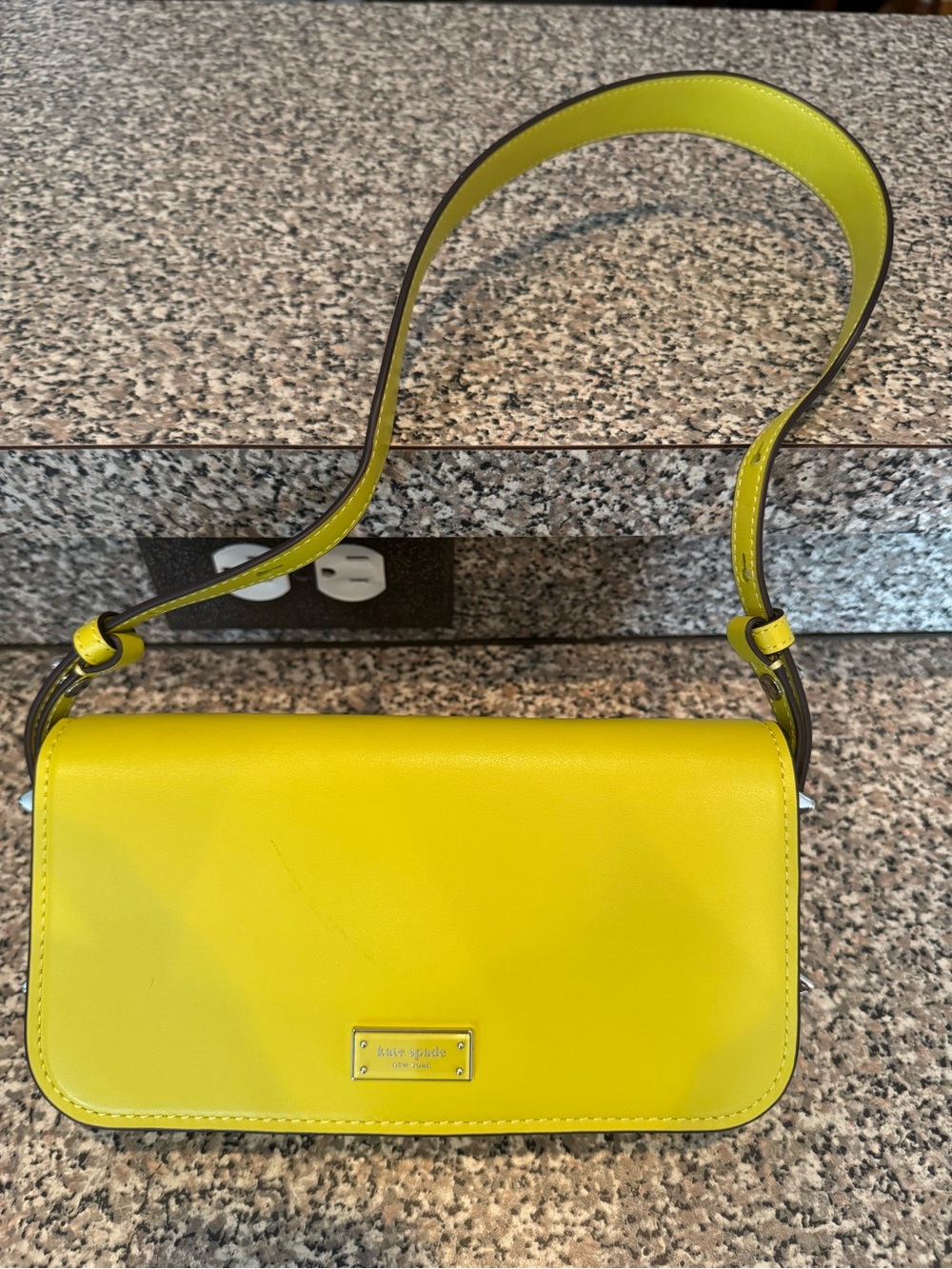 kate spade Lemon Yellow Leather Shoulder Bag